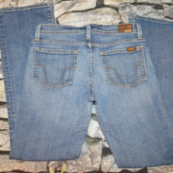 Fossil Women's Blue Boot Cut Jeans Size 28 - Picture 1 of 8